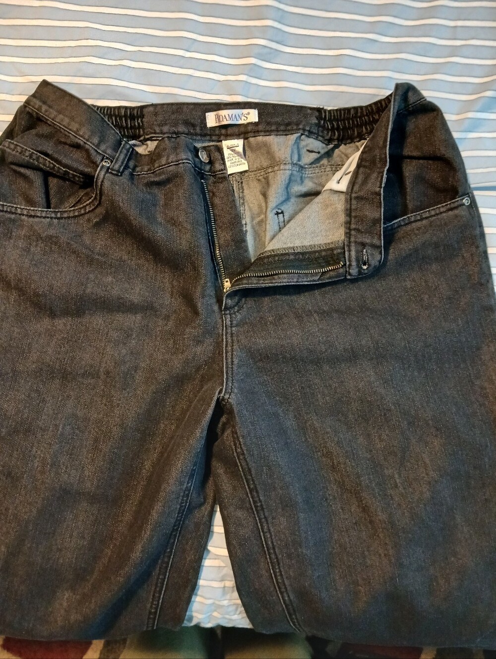 Plain Dark Gray Women's Capris -